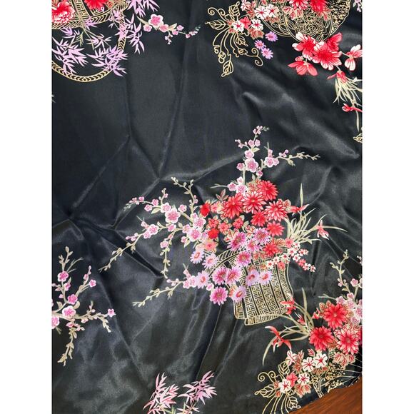 VTG CDC Rampage Asian Floral Print Satin Dress Sz 14 NWT Cocktail Party Wedding - Picture 10 of 11